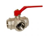 Bianchi Кран трехходовой шаровой d1 1/2" L-образный (4253L0080F)