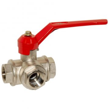 Bianchi Кран трехходовой шаровой d3/4" L-образный (4253L0050F)