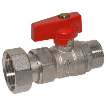 Bianchi Кран прямой d3/4" С х 1" В с накидной гайкой (red/красный) (528M05060F)