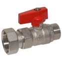 Bianchi Кран прямой d3/4" С х 1" В с накидной гайкой (red/красный) (528M05060F)