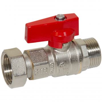 Bianchi Кран прямой d3/4" С х 3/4" В с накидной гайкой (red/красный) (528M05050F)