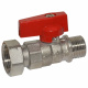 Bianchi Кран прямой d1/2" С х 3/4" В с накидной гайкой (red/красный) (528M04050F)