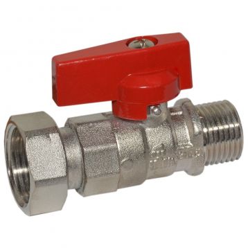 Bianchi Кран прямой d1/2" С х 3/4" В с накидной гайкой (red/красный) (528M04050F)