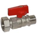 Bianchi Кран прямой d1/2" С х 3/4" В с накидной гайкой (red/красный) (528M04050F)