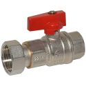 Bianchi Кран прямой d3/4" В х 1" В с накидной гайкой (red/красный) (528005060F)