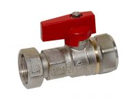 Bianchi Кран прямой d3/4" В х 3/4" В с накидной гайкой (red/красный) (528005050F)