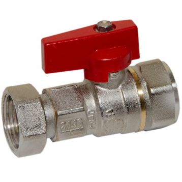 Bianchi Кран прямой d3/4" В х 3/4" В с накидной гайкой (red/красный) (528005050F)