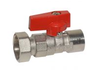 Bianchi Кран прямой d1/2" В х 3/4" В с накидной гайкой (red/красный) (528004050F)