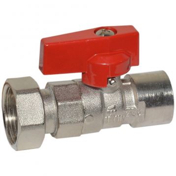 Bianchi Кран прямой d1/2" В х 3/4" В с накидной гайкой (red/красный) (528004050F)