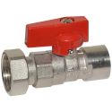 Bianchi Кран прямой d1/2" В х 3/4" В с накидной гайкой (red/красный) (528004050F)