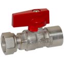 Bianchi Кран прямой d1/2" В х 1/2" В с накидной гайкой (red/красный) (528004040F)