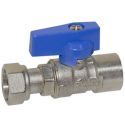 Bianchi Кран прямой d1/2" В х 1/2" В с накидной гайкой (blue/синий) (528004040E)