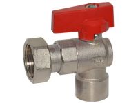 Bianchi Кран угловой d1/2" В х 3/4" В с накидной гайкой (red/красный) (527004050F)