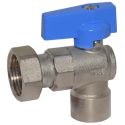 Bianchi Кран угловой d1/2" В х 3/4" В с накидной гайкой (blue/синий) (527004050E)