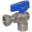 Bianchi Кран угловой d1/2" В х 1/2" В с накидной гайкой (blue/синий) (527004040E)