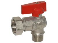 Bianchi Кран угловой d1/2" С х 3/4" В с накидной гайкой (red/красный) (526004050F)