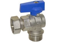 Bianchi Кран угловой d1/2" С х 3/4" В с накидной гайкой (blue/синий) (526004050E)