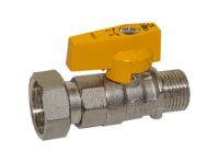 Bianchi Кран газовый прямой d1/2" С х 3/4" В (накидка гайка) (528M04050G)
