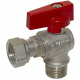 Bianchi Кран угловой d1/2" С х 1/2" В с накидной гайкой (red/красный) (526004040F)