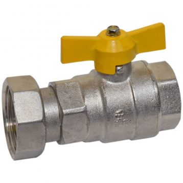 Bianchi Кран (газ) прямой d1" В х 1 1/4" В (накидка гайка) (528006070G)