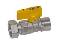 Bianchi Кран (газ) прямой d1/2" В х 3/4" В (накидка гайка) (528004050G)