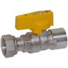 Bianchi Кран (газ) прямий d1/2" В х 1/2" В (накидка гайка) (528004040G)