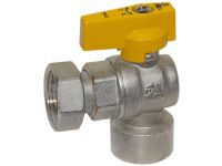 Bianchi Кран газовый угловой d3/4" В х 3/4" В (накидка гайка) (527005050G)