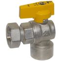 Bianchi Кран газовый угловой d3/4" В х 3/4" В (накидка гайка) (527005050G)