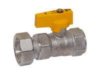 Bianchi Кран (газ) прямой d3/4" В х 1" В (накидка гайка) (528005060G)