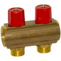 Bianchi Коллектор с вентилями d1" х 2 х 3/4" НР (red/красный) I-50 мм (232E06050A)