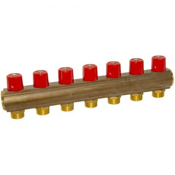 Bianchi Колектор з вентилями d1" х 7 х 3/4"ЗР (red/червоний) I-50 мм (237E06050A)