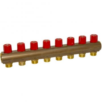 Bianchi Коллектор с вентилями d1" х 8 х 3/4" НР (red/красный) I-50 мм (238E06050A)
