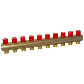 Bianchi Коллектор с вентилями d1" х 10 х 3/4" НР (red/красный) I-50 мм (240E06050A)