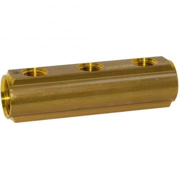 Bianchi Коллектор d1" х 3 х 1/2" ВР латунь с отверстием для ПВ 3/8" I-50 мм (253A060400)