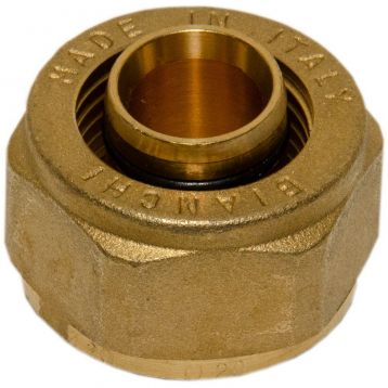 Bianchi Гайка з ніпелем d20 х 2,0 х 3/4" (м.п.) латунна (219E00050A)