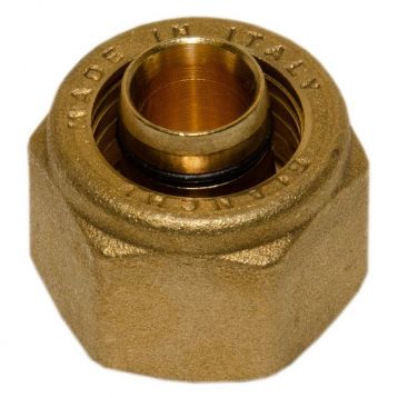 Bianchi Гайка с ниппелем d16 х 2,0 х 1/2" (м.п.) латунная (2190000403)