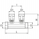 Bianchi Коллектор с шаровыми кранами d1" х 2 х 3/4" НР (blue/синий) I-45 мм (202C06050D)