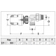 227402 Кран-термостат реверсивний М23 х 1,5 x 1/2" 10 bar Caleffi S.p.a