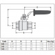 240600 Solar Кран кульовий Ø1" ВВ (нержавійка AISI 316) PN63 -30÷200°C Caleffi S.p.a