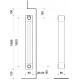 Радиатор алюминиевый NOVA FLORIDA LEDRO S/90 B4 Black Coffee 1600/90 (5 секций) (81ELE05405)