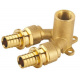 3400.34 Коліно настінне прохідне Ø20 x 1/2" ВР х Ø20 (натяжна гільза) GENERAL FITTINGS