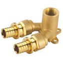 Колено настенное проходное General Fittings Ø20 x 1/2" ВР х General Fittings Ø20 (натяжная гильза) (340034H200420A)