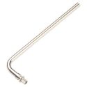Трубка L-образная хромированная General Fittings Ø16 х 15 L 250 мм (натяжная гильза) (3400K2N161500A)
