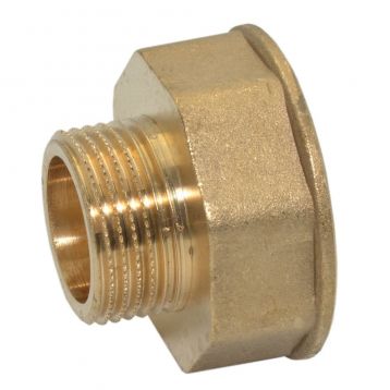 Pattaroni Перехідник латунний (під ключ) d1"M х 1 1/2"F ЗВ (F272R010)