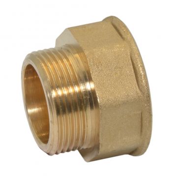 Pattaroni Перехідник латунний (під ключ) d1 1/4"M х 1 1/2"F ЗВ (F272R011)