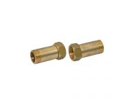 Pattaroni Штуцер-адаптер латунний (пара) d1/2" х 1/2" ЗВ (F622R002)