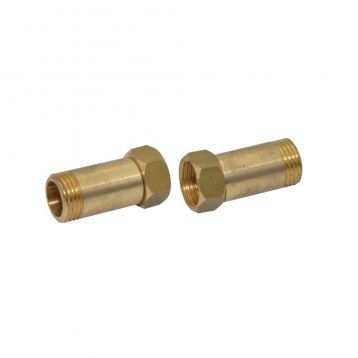 Pattaroni Штуцер-адаптер латунний (пара) d1/2" х 1/2" ЗВ (F622R002)