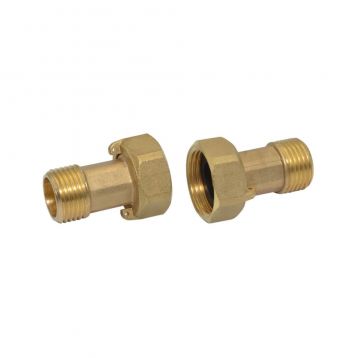 Pattaroni Штуцер для лічильника латунний (пара) d1/2" х 3/4" ЗВ (F191R001)