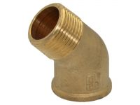 Pattaroni Коліно 45° латунне d1 1/2" ВЗ (F89R006)