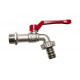 Кран поливочний шаровой Bonomi ARNO 1/2" алюминиевая ручка (73000204R)